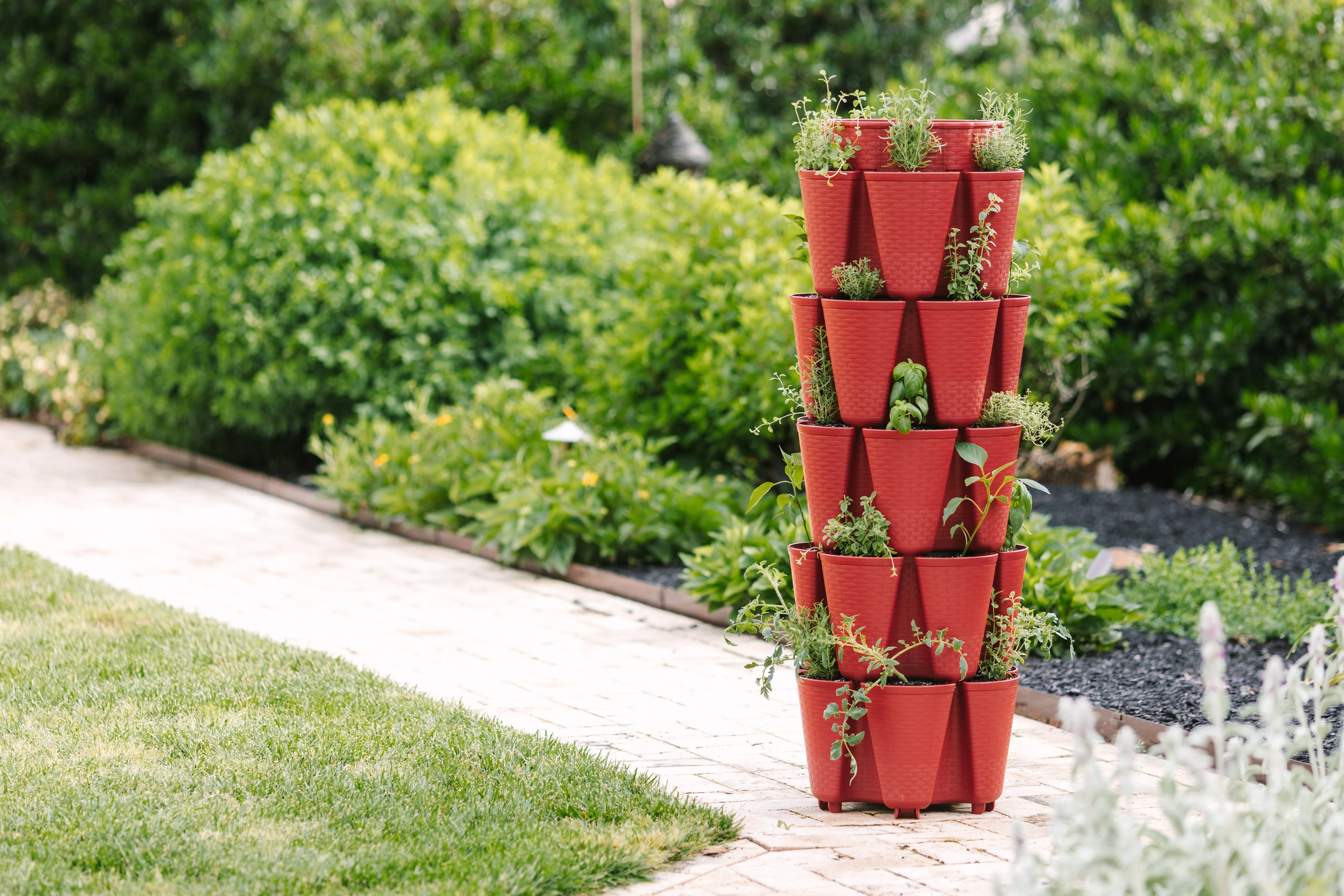 GreenStalk 5 Tier Original Vertical Planter (Basket Weave Texture) - Image 13