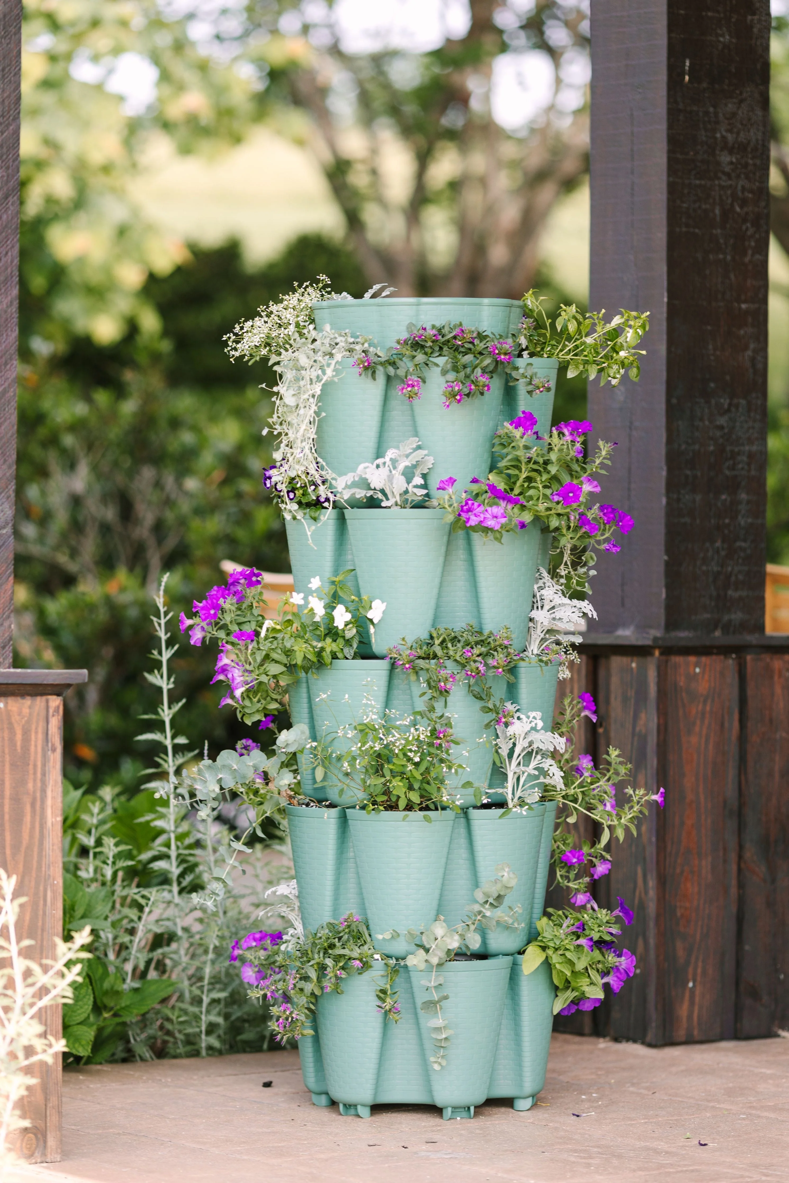 GreenStalk 5 Tier Original Vertical Planter (Basket Weave Texture) - Image 14