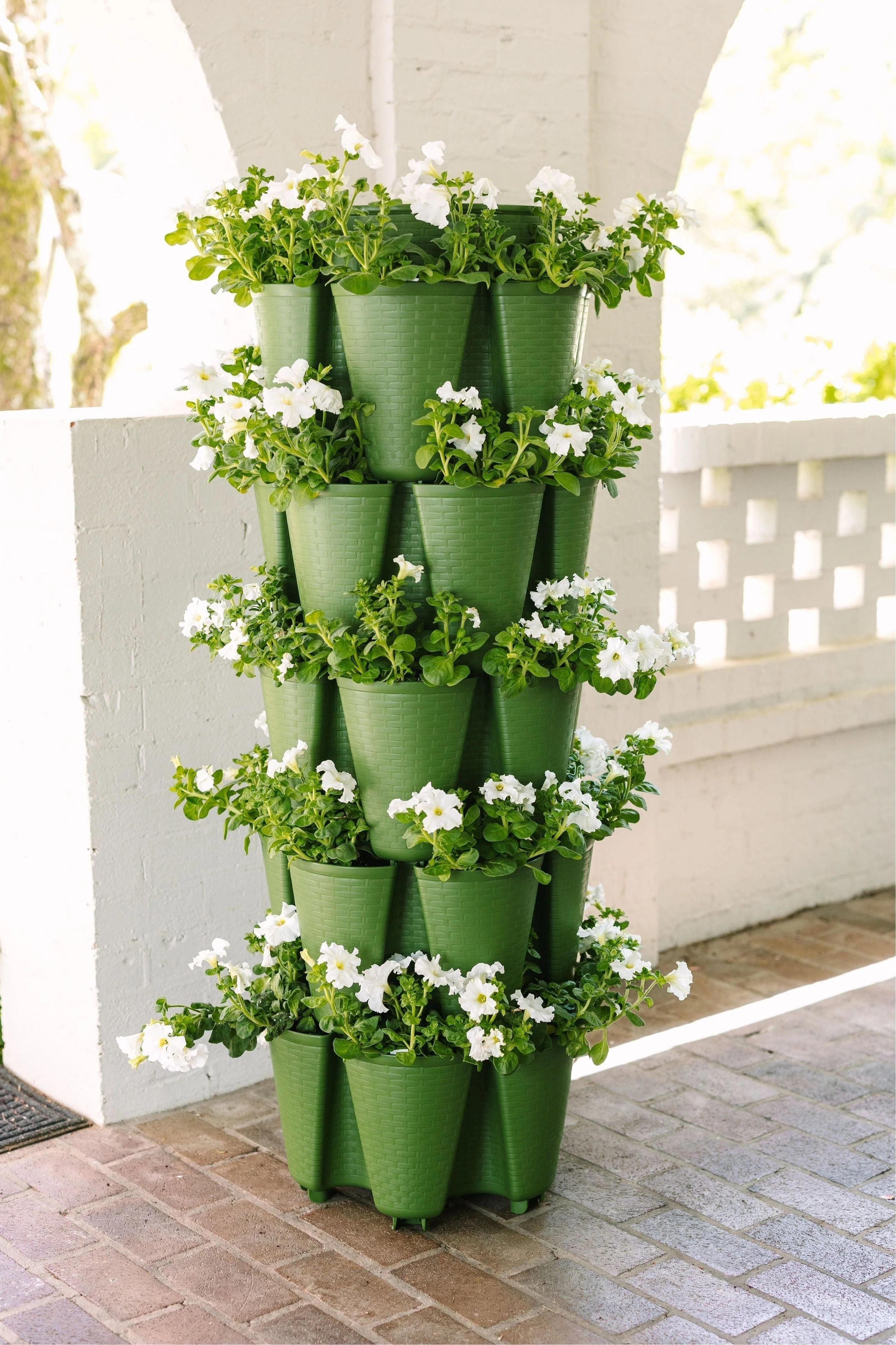 GreenStalk 5 Tier Original Vertical Planter (Basket Weave Texture) - Image 9