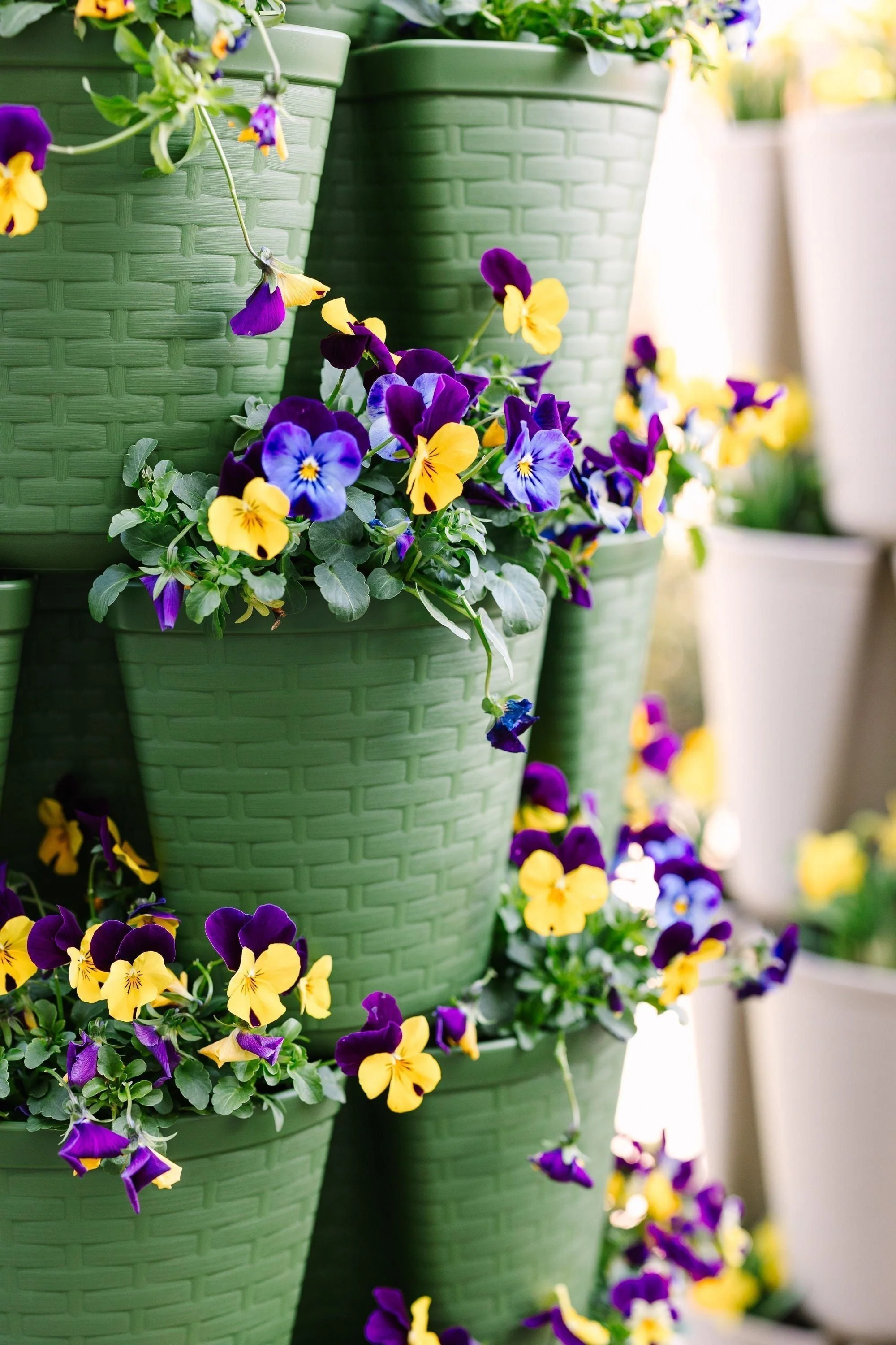 GreenStalk 7 Tier Leaf Vertical Planter (Basket Weave Texture) - Image 3