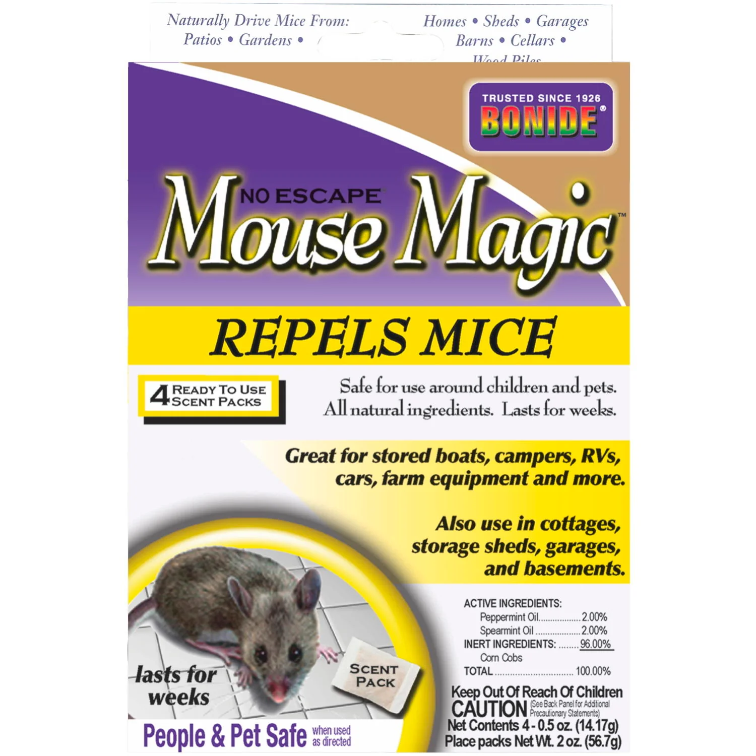 Bonide Mouse Magic 4 Pouches