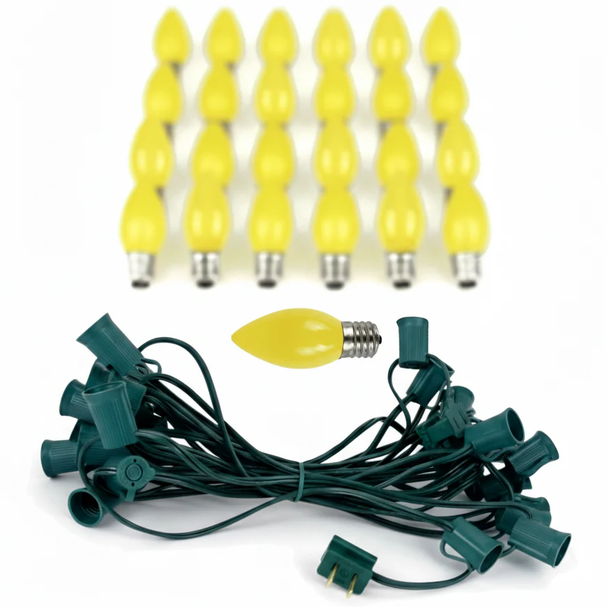 Shatterproof C9 Bulbs LED Opaque String Light (25 Feet) - Image 5