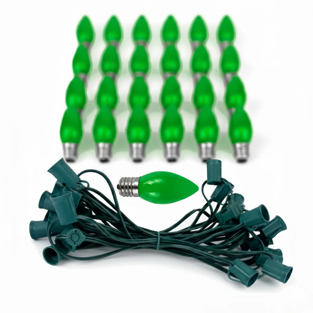 Shatterproof C9 Bulbs LED Opaque String Light (25 Feet) - Image 6