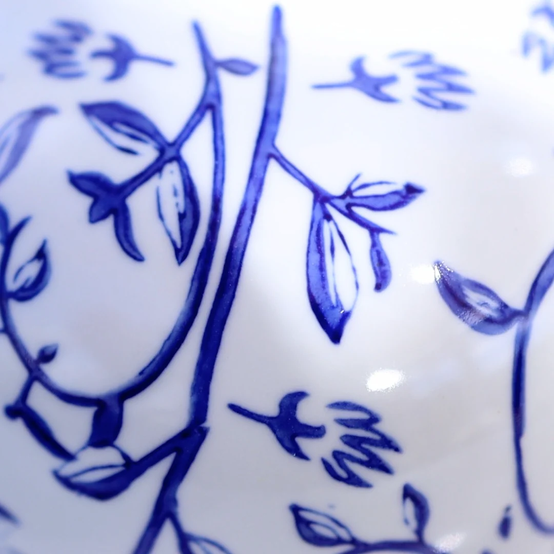 Blue and White 10" Vase - Image 3